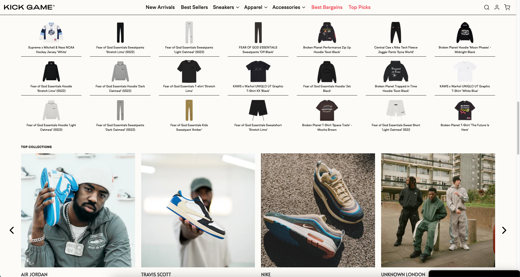 Kick Game - Premium Sneaker E-Commerce Website